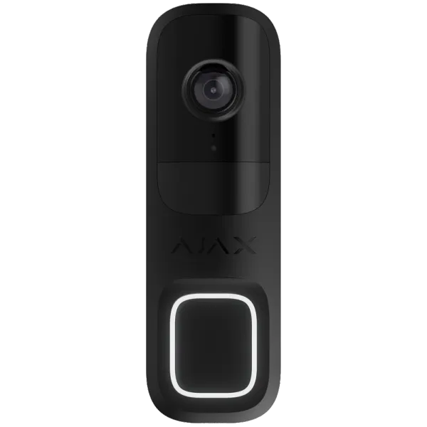 Ajax Doorbell black RAL 9005 Відеодзвінок