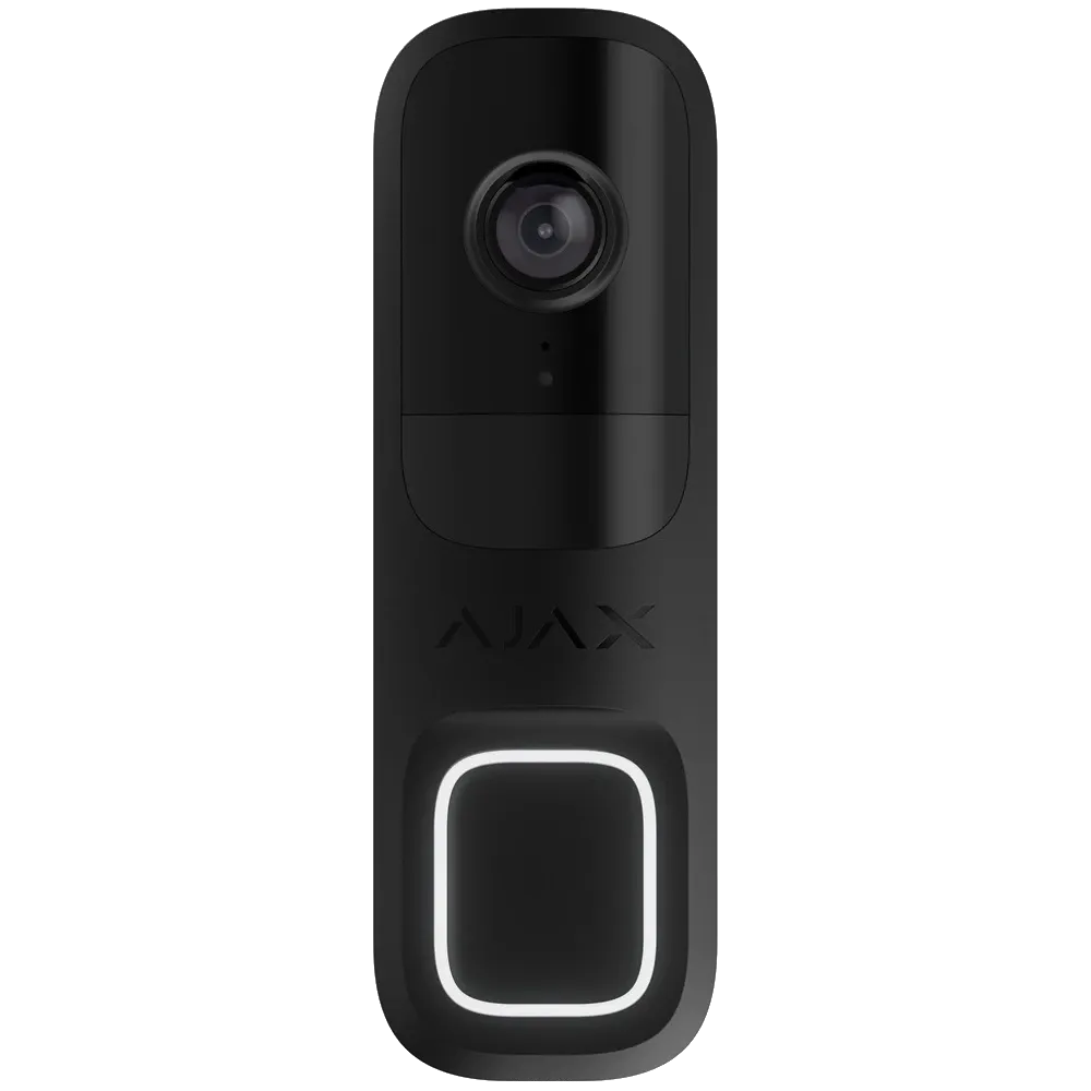 Ajax Doorbell black RAL 9005 Відеодзвінок