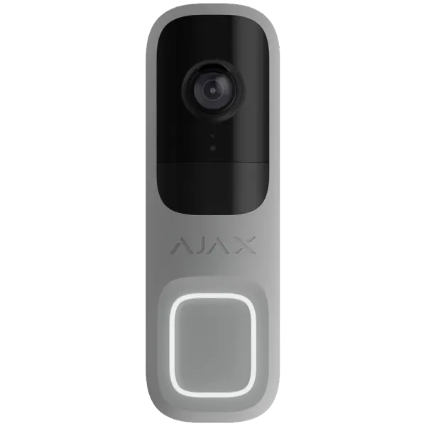 Ajax Doorbell Grey RAL 7004 Відеодзвінок