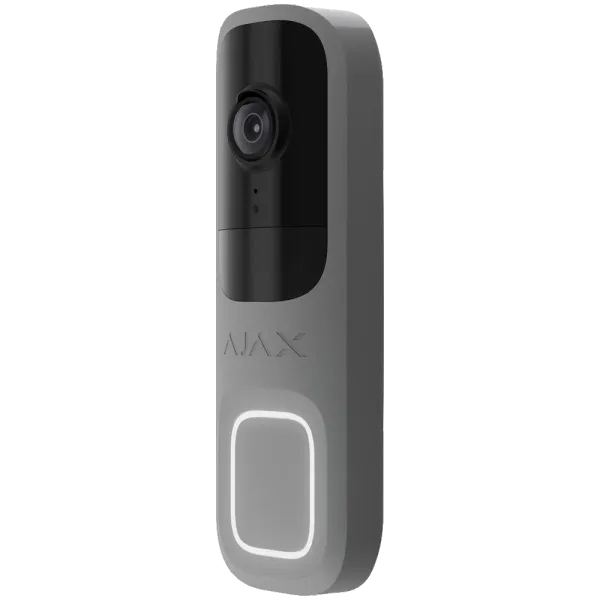 Ajax Doorbell Grey RAL 7004 Відеодзвінок
