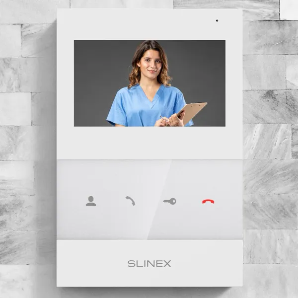 Slinex SQ-04 White + ML-17HR Graphite Комплект відеодомофону